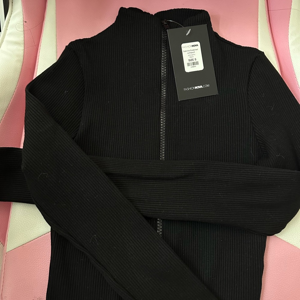 Fashion nova snatched knit jumpsuit